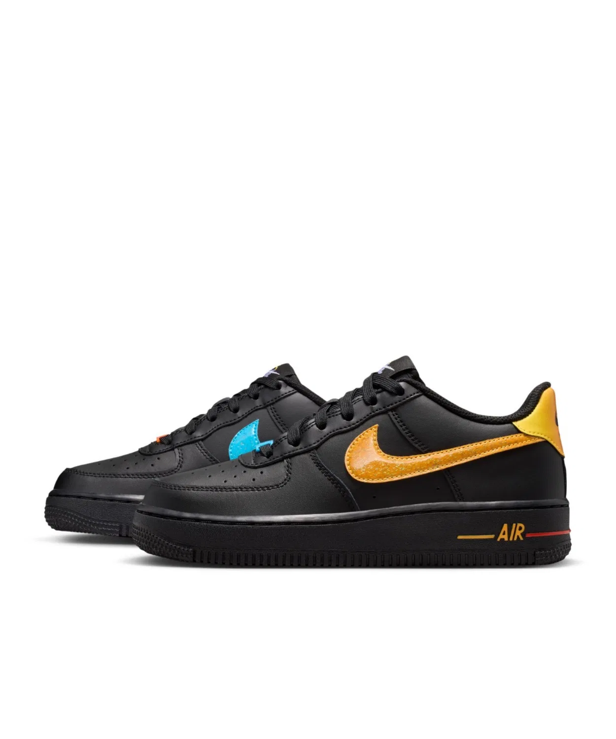 Детские кроссовки с низким силуэтом Nike Air Force 1, Черный