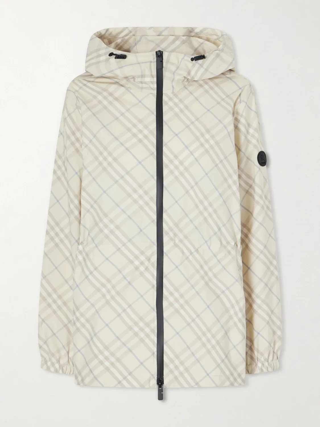 Куртка из нейлона в клетку BURBERRY, бежевый