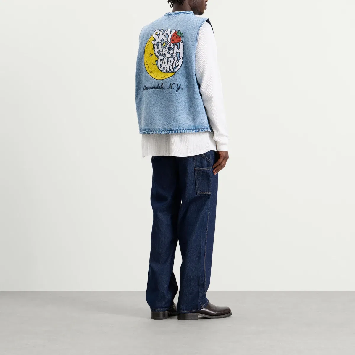 жилет из денима Universe Sky High Farm Levi'S, Mid Stone Wash — фото 4