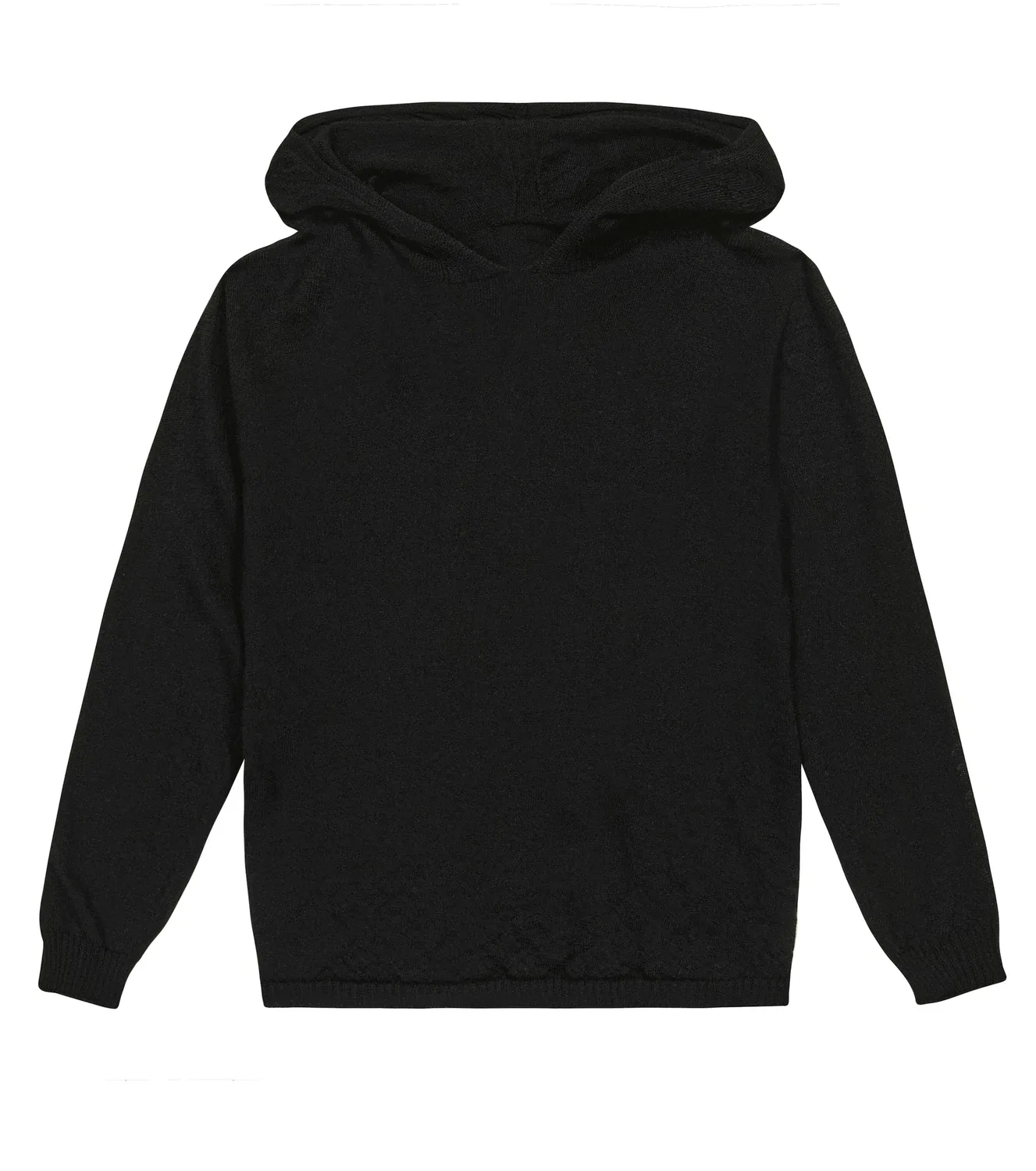 Худи шерстяное Rick Owens Kids, черный