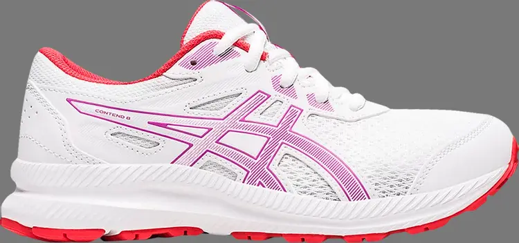 

Кроссовки contend 8 gs 'white orchid' Asics, белый, Белый;серый, Кроссовки contend 8 gs 'white orchid' Asics, белый