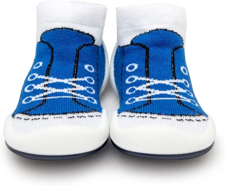 Детские дышащие кроссовки с хлопковыми носками Komuello, Sneakers Blue — фото 3
