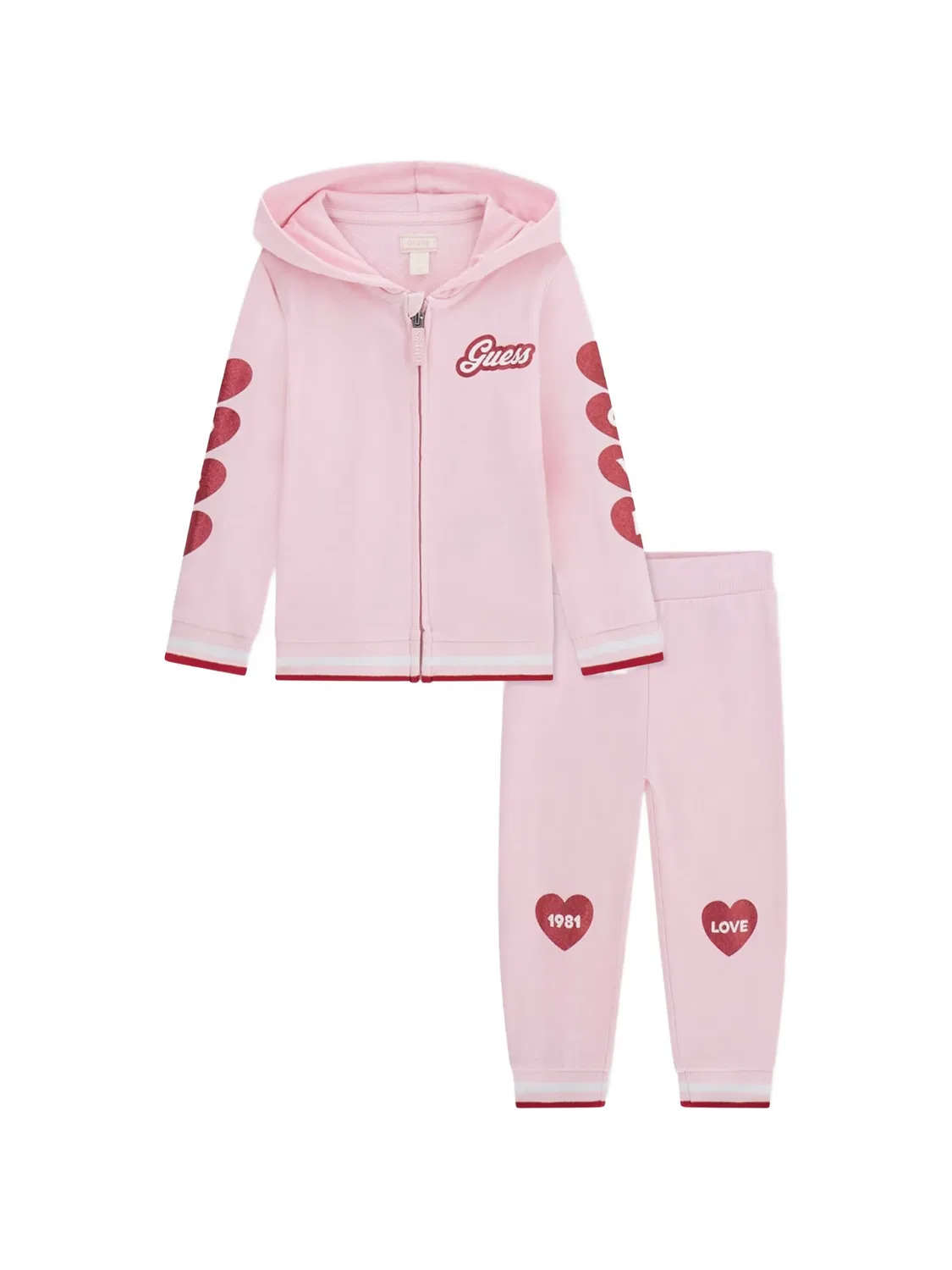 Спортивный костюм с принтом Guess Kids, розовый