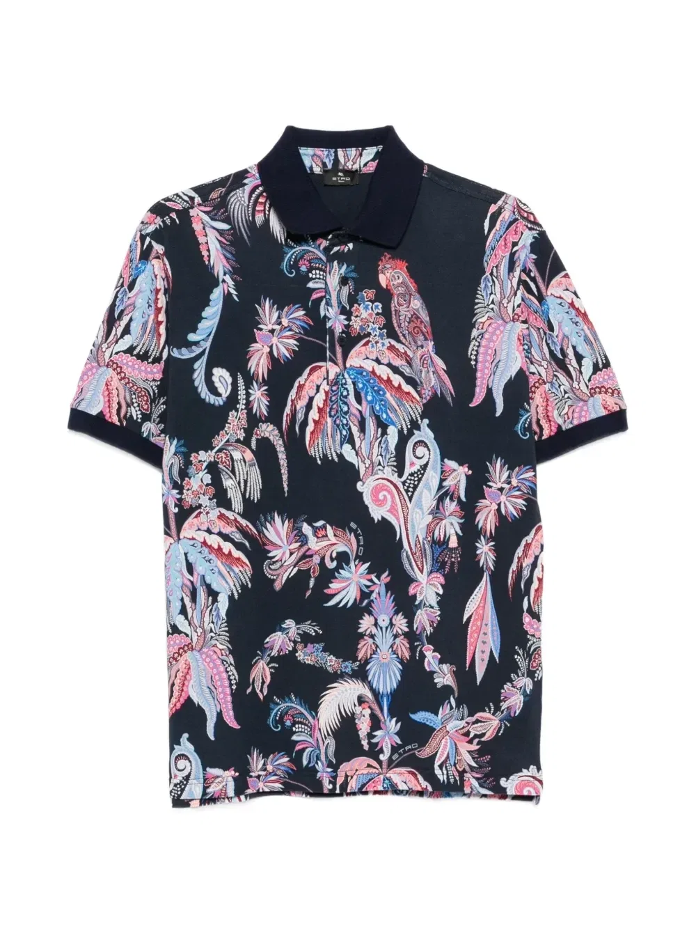 Поло с короткими рукавами Etro, синий
