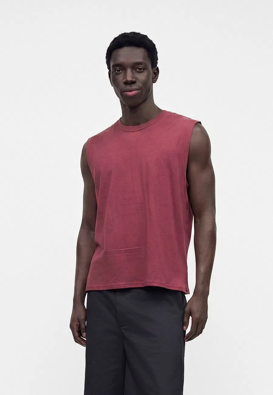 Рубашка GAP 'V-EVERYDAY SOFT MUSCLE' красного цвета — фото 2