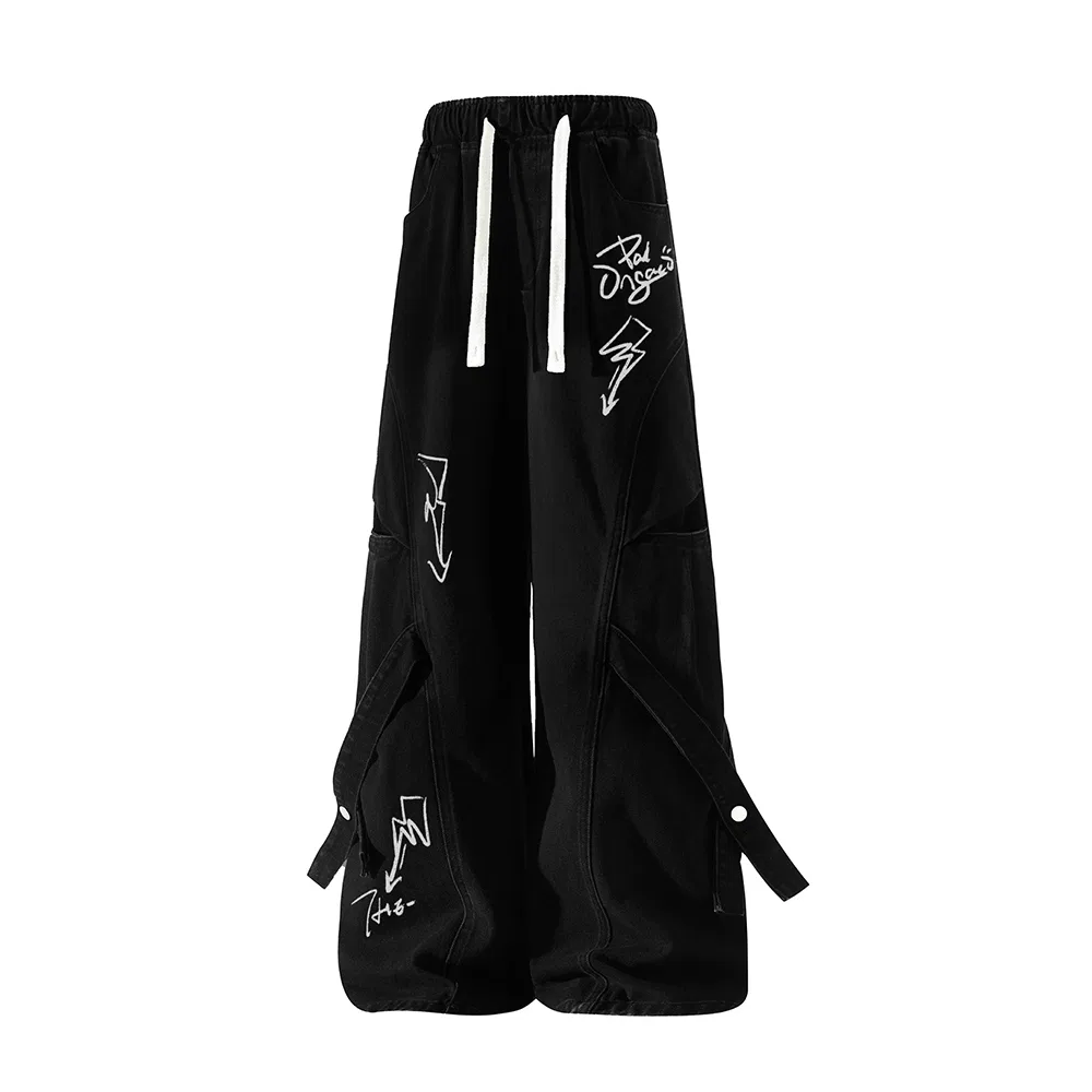 Детские джинсы прямого кроя PAL ONGACO, Black