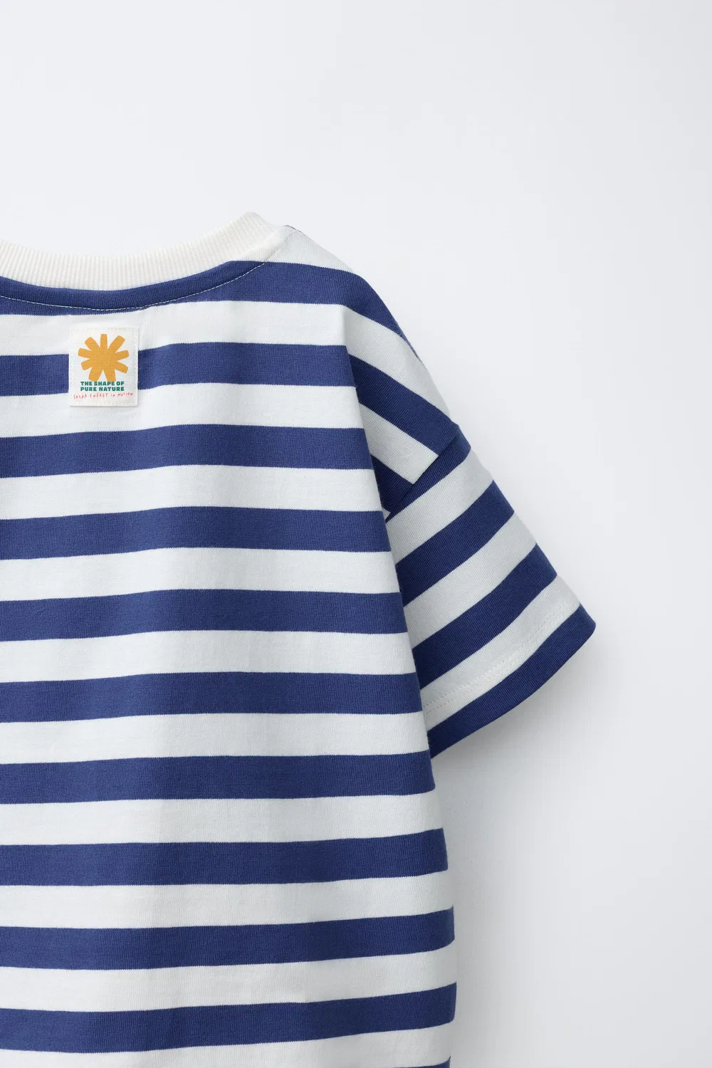 Полосатая футболка ZARA, Blue — фото 4