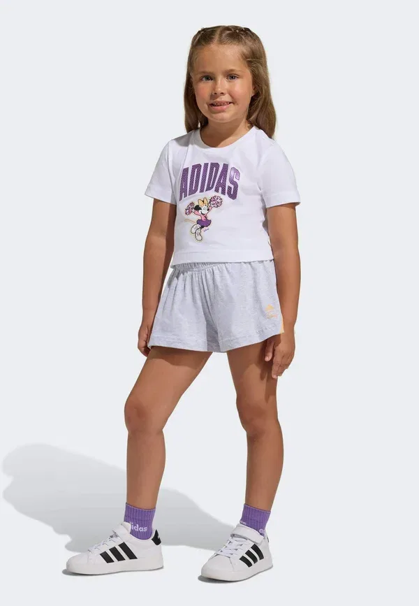 Комплект Disney Минни Маус - шорты Adidas Sportswear, белый