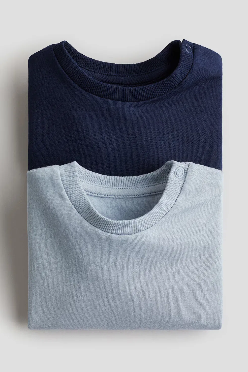 Комплект из 2 хлопковых толстовок H&M, Marineblau/Hellblau — фото 2