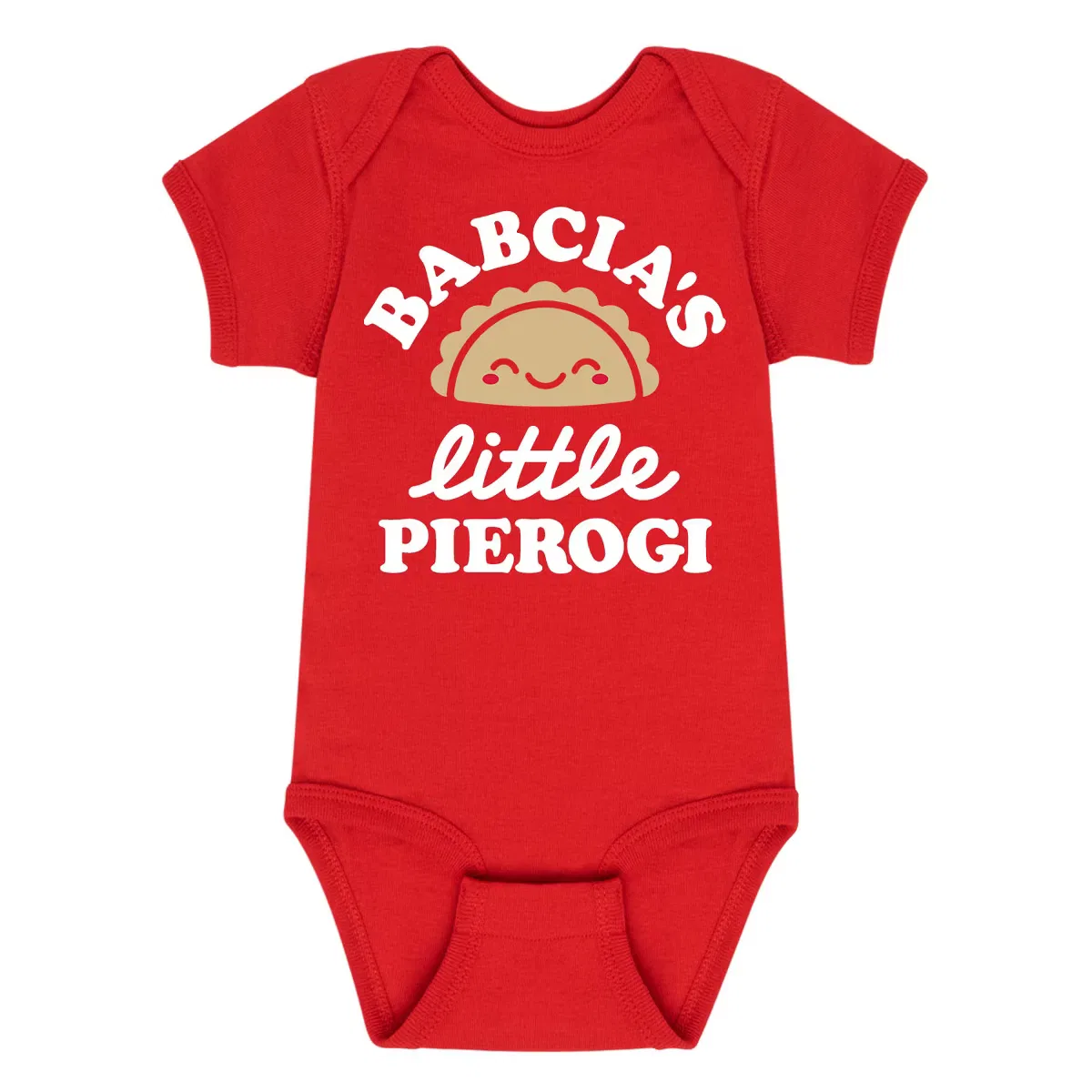 Боди-комбинезон с принтом Babcias Little Pierogi Instant Message, Red