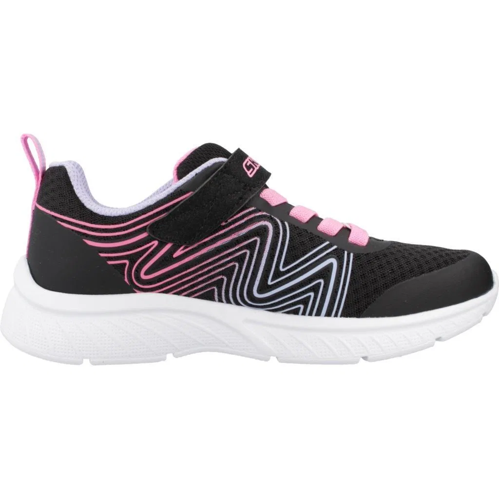 Детские кроссовки для девочек с принтом Microspec Plus - Swirl Sweet Skechers, Bunt — фото 4