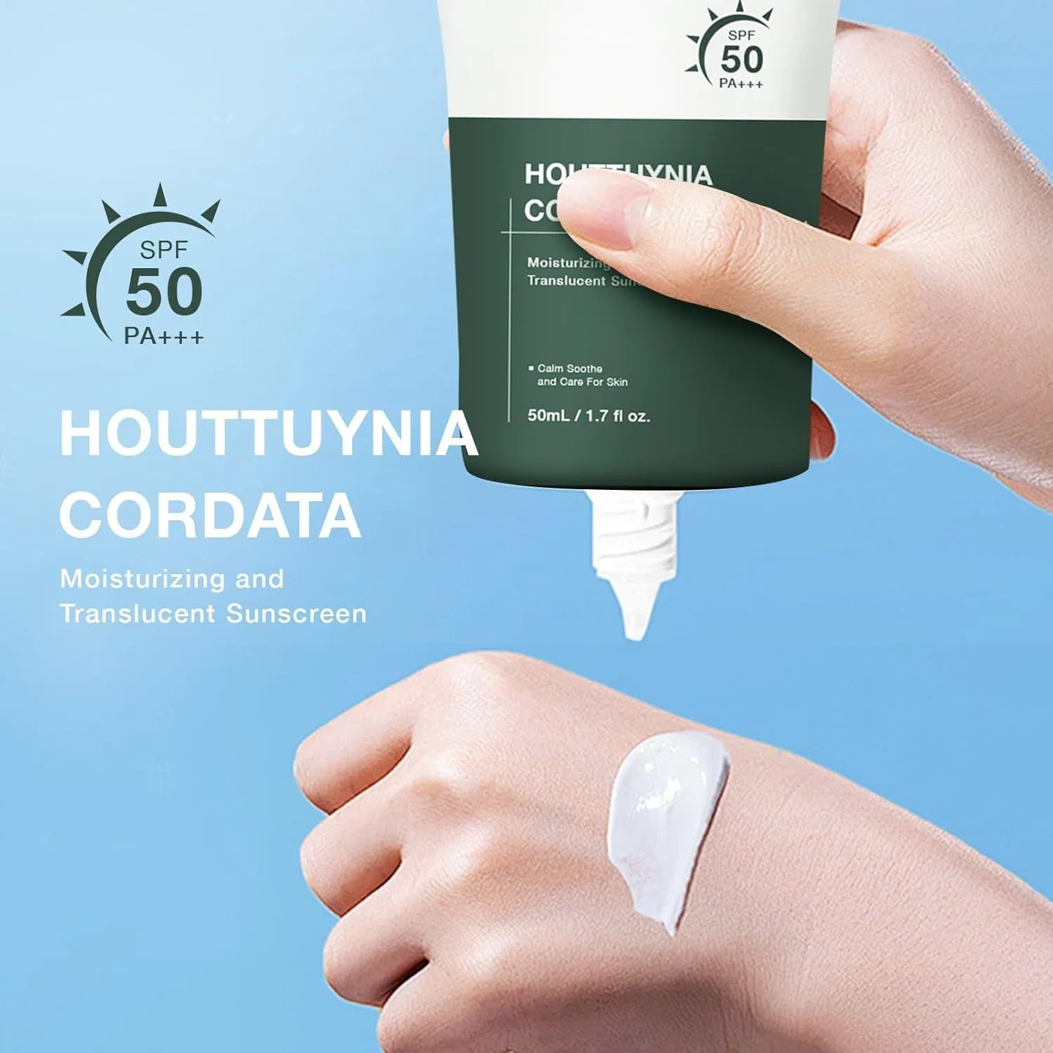 Солнцезащитный крем Silky Moisture Sunscreen SPF 50, 50 мл, 1 шт Radiantre — фото 2