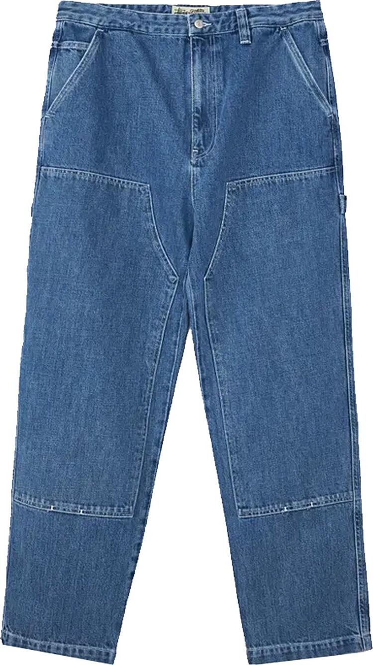 

Брюки Stussy Denim Work Pant 'Blue', синий