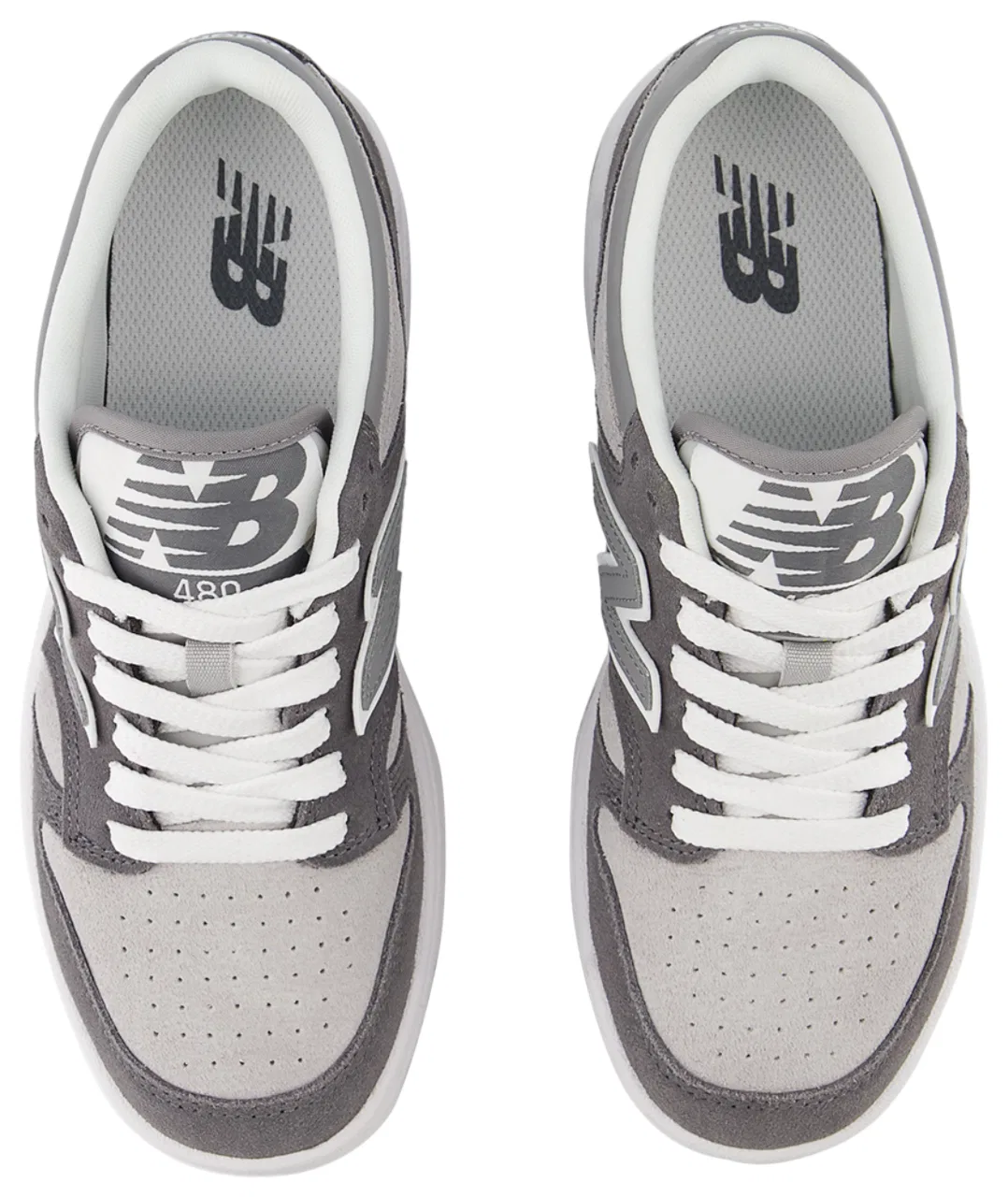 Детские кроссовки для мальчиков с амортизацией Ortholite New Balance 480, Grey/Castlerock — фото 4