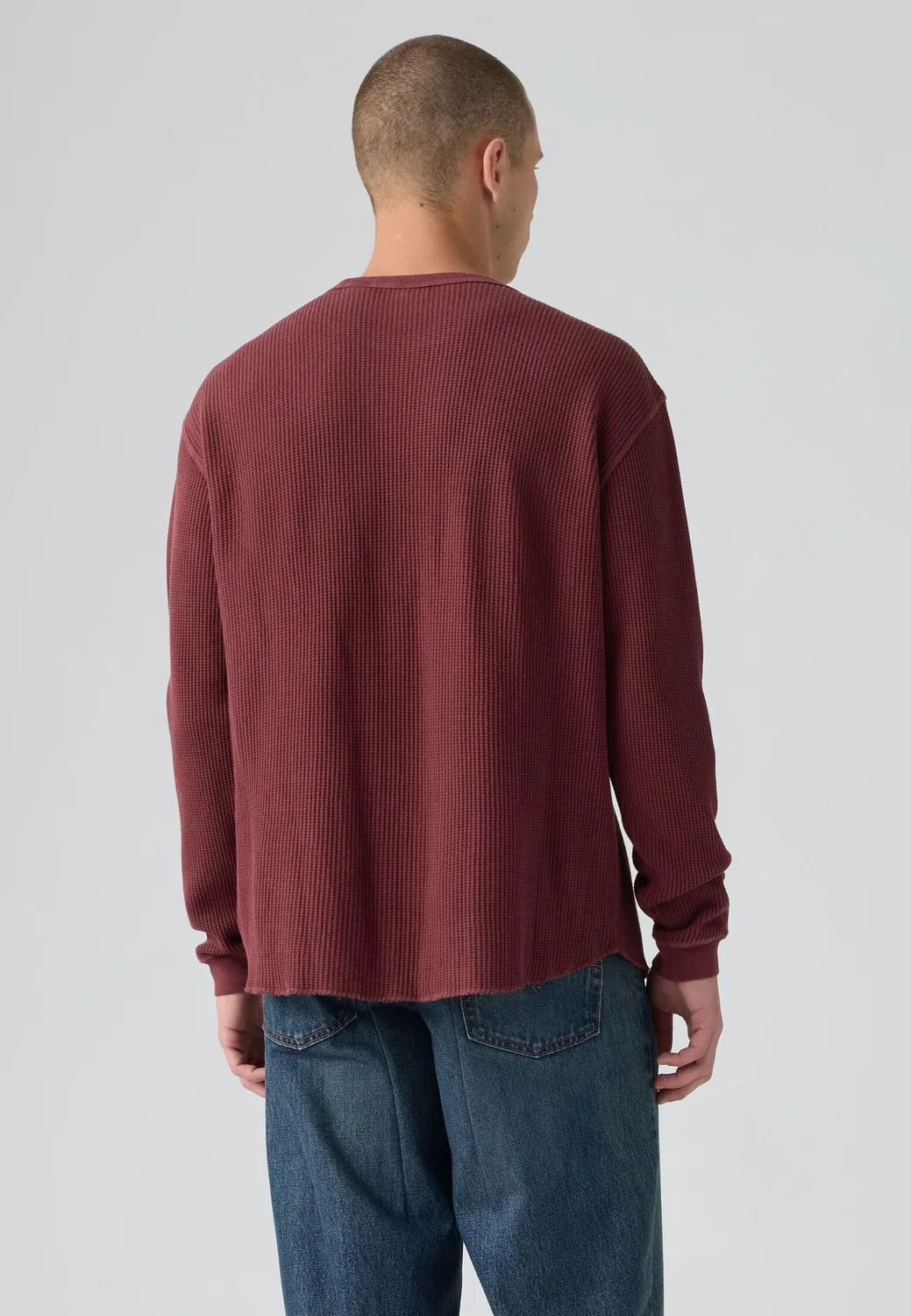 Термофутболка - футболка с длинными рукавами Levi'S, Garment Dye Tawny Port — фото 3