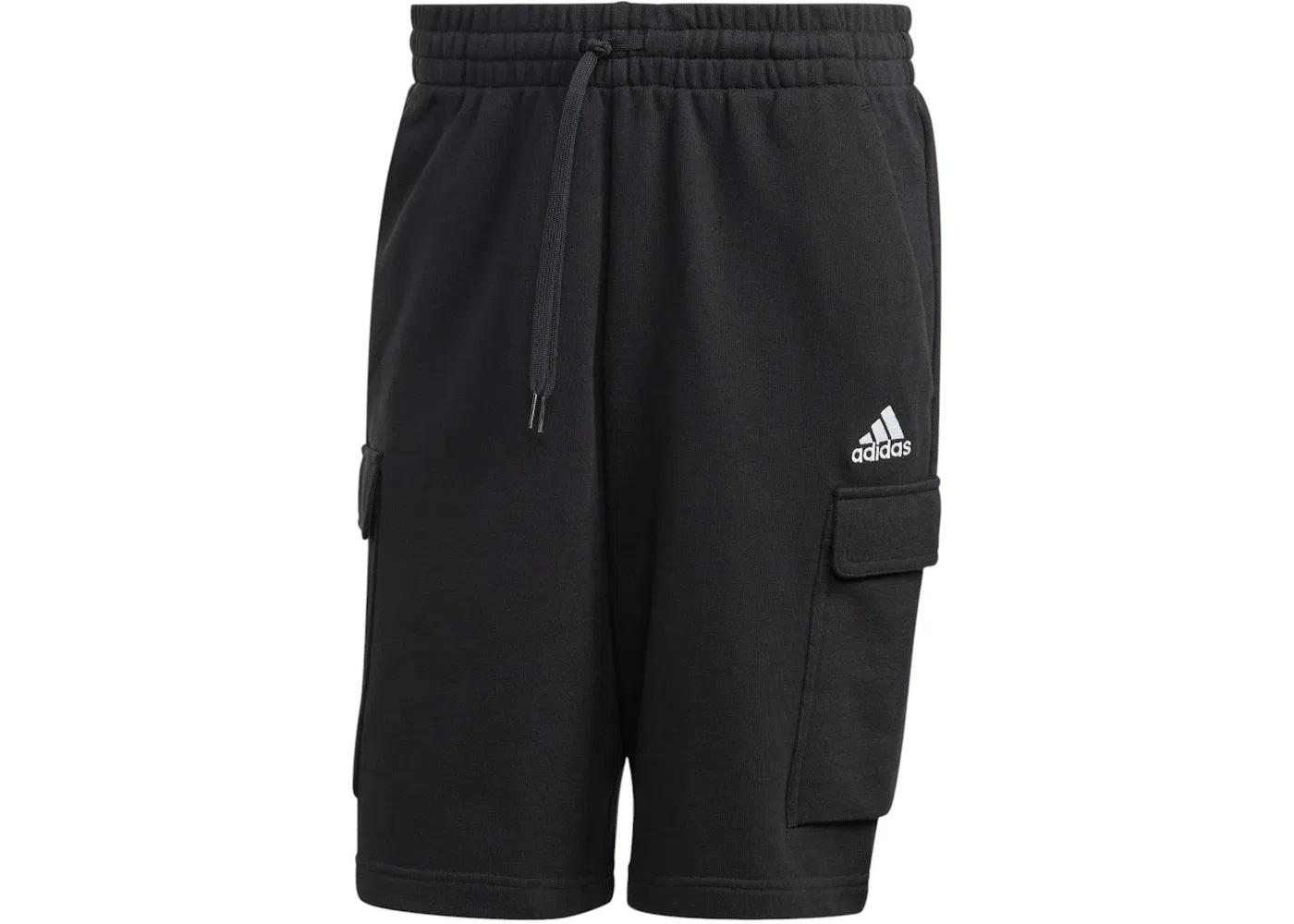 Мужские шорты карго из футера Adidas Essentials French Terry Cargo, черный