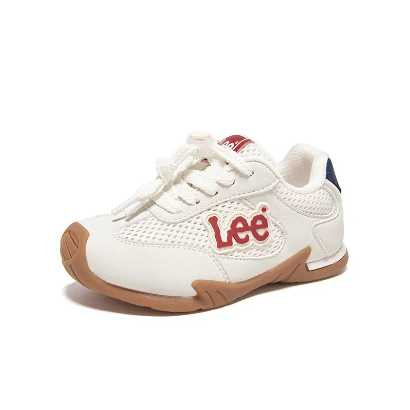 Детские кроссовки с защитой от ударов с низким верхом Beige Blue Lee — фото 3