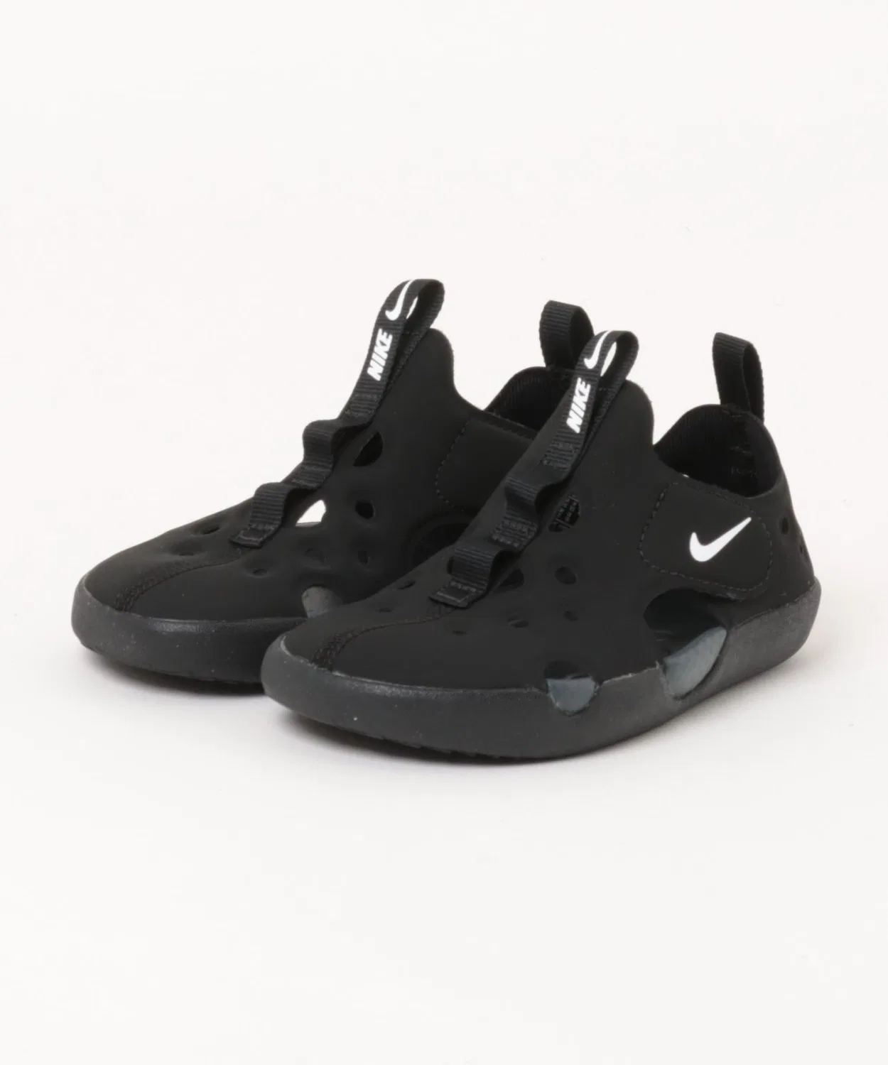 Детские сандалии с закрытым носком и пяткой, с липучками, модель SUNRAY PROTECT 4 PS NIKE, Black