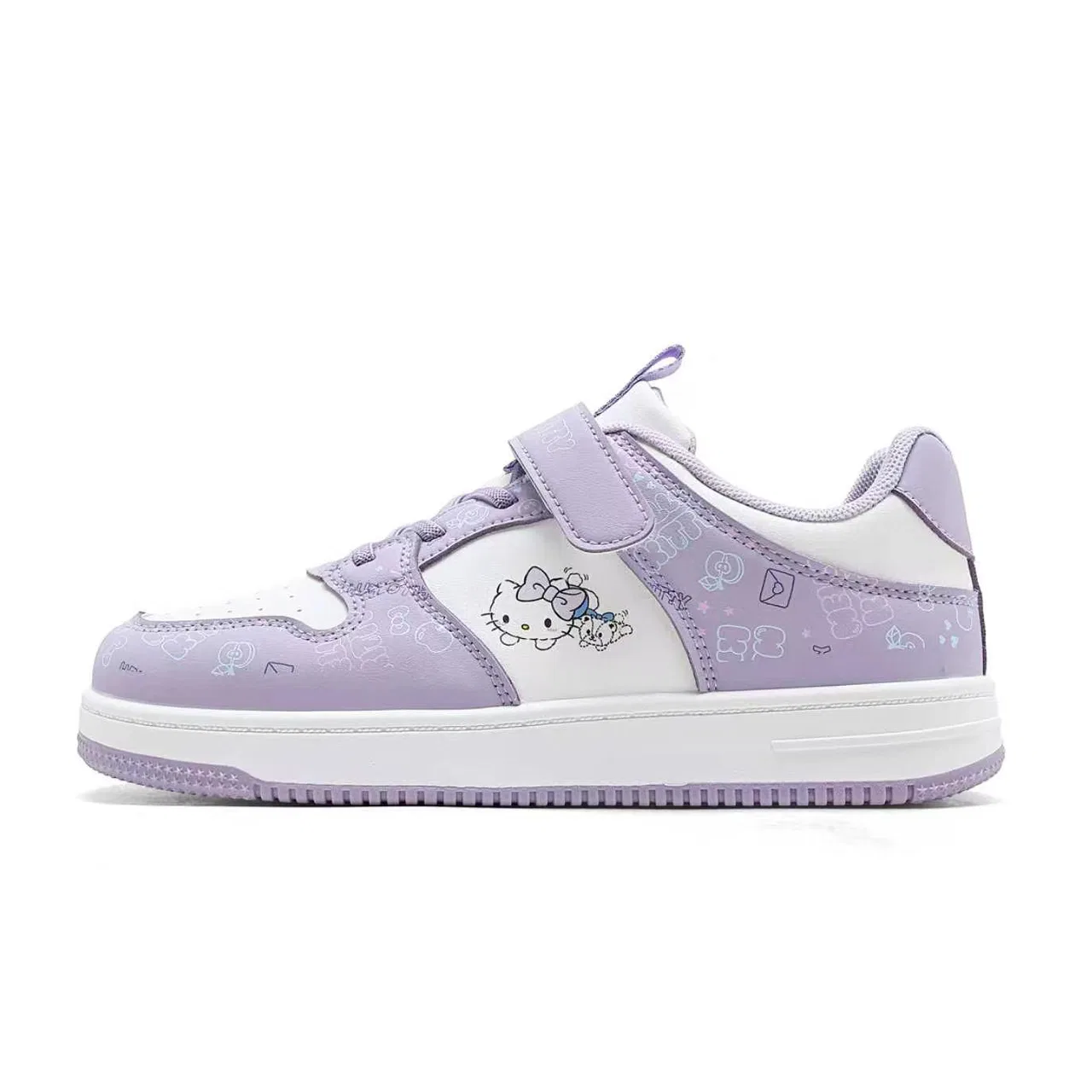 Детские кеды для скейтбординга Hello Kitty White Purple Sanrio
