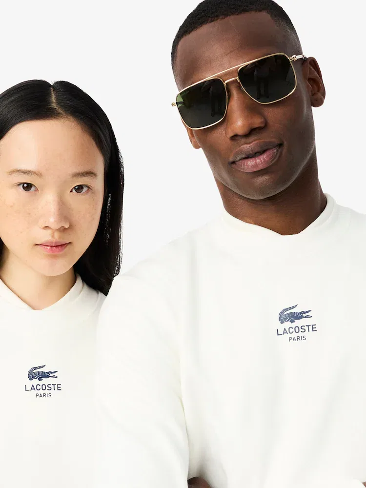 Свитшот мужской с мягким брендированием, модель SH2736 LACOSTE — фото 2