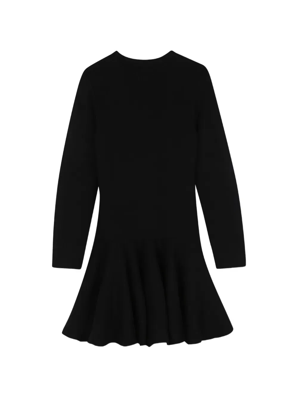 Расклешенное платье с вышитым логотипом Givenchy Kids, черный — фото 2
