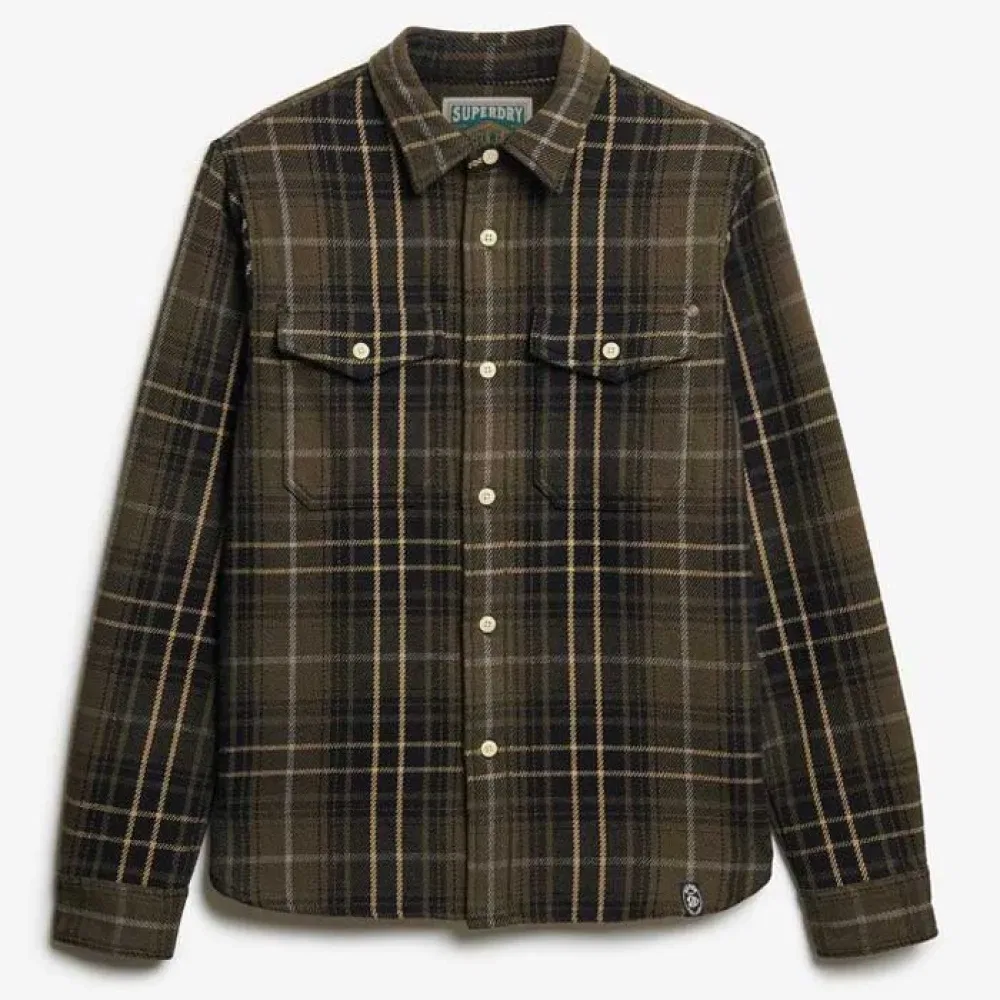 Рубашка с длинным рукавом Merchant Heavy Superdry, зеленый — фото 3