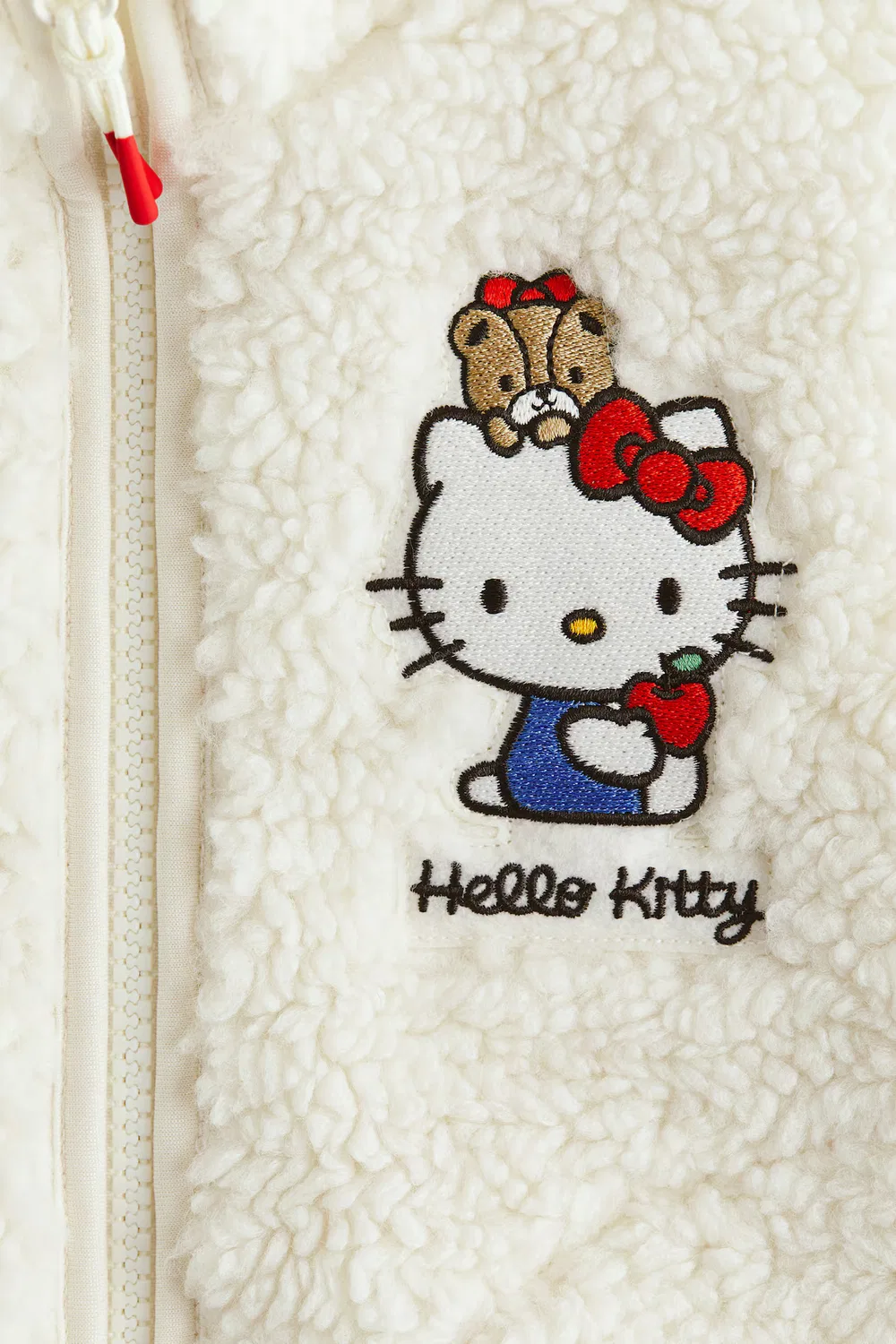 Жилет из плюшевого флиса с декоративным рисунком H&M, Naturweiß/Hello Kitty — фото 2