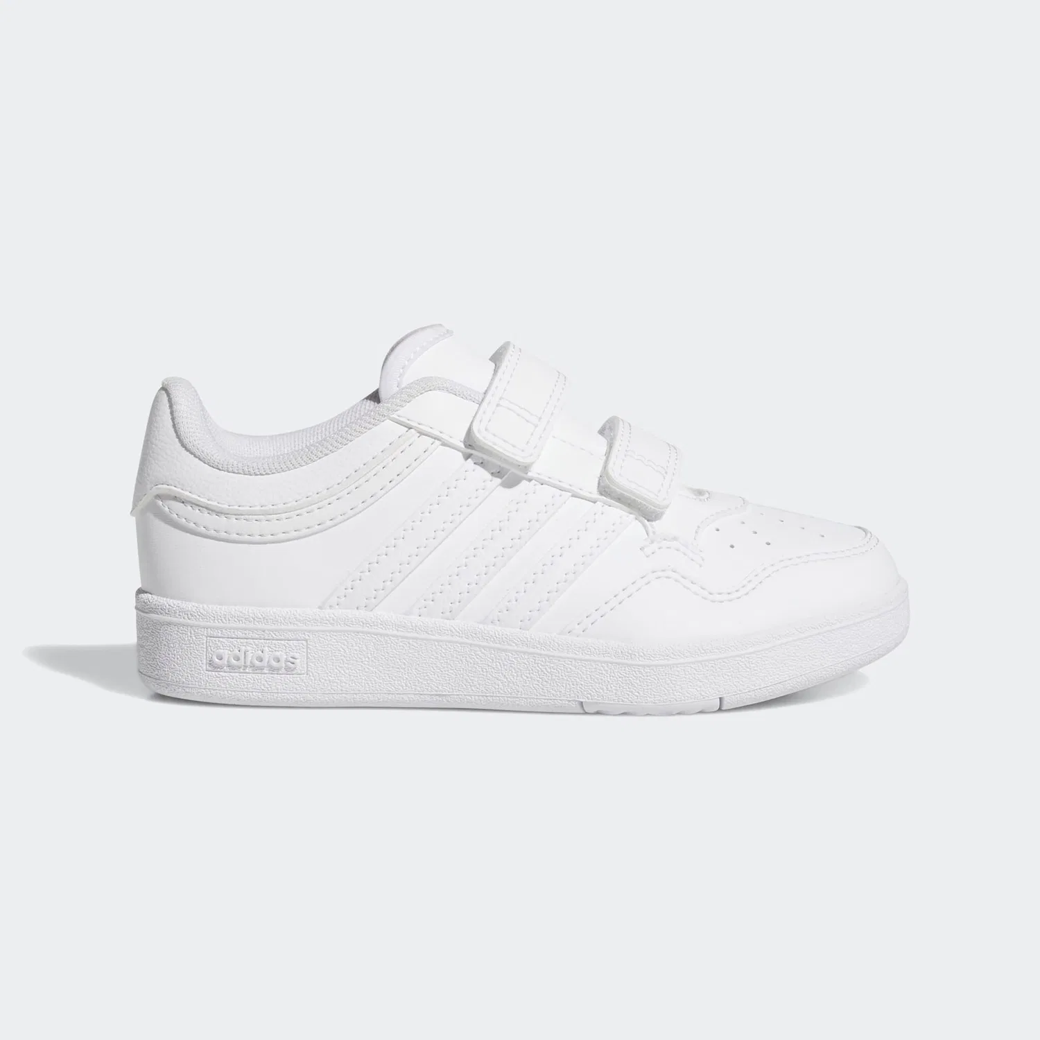 Детские кеды с липучками Hoops 4.0 Adidas, Cloud White/Core Black — фото 2