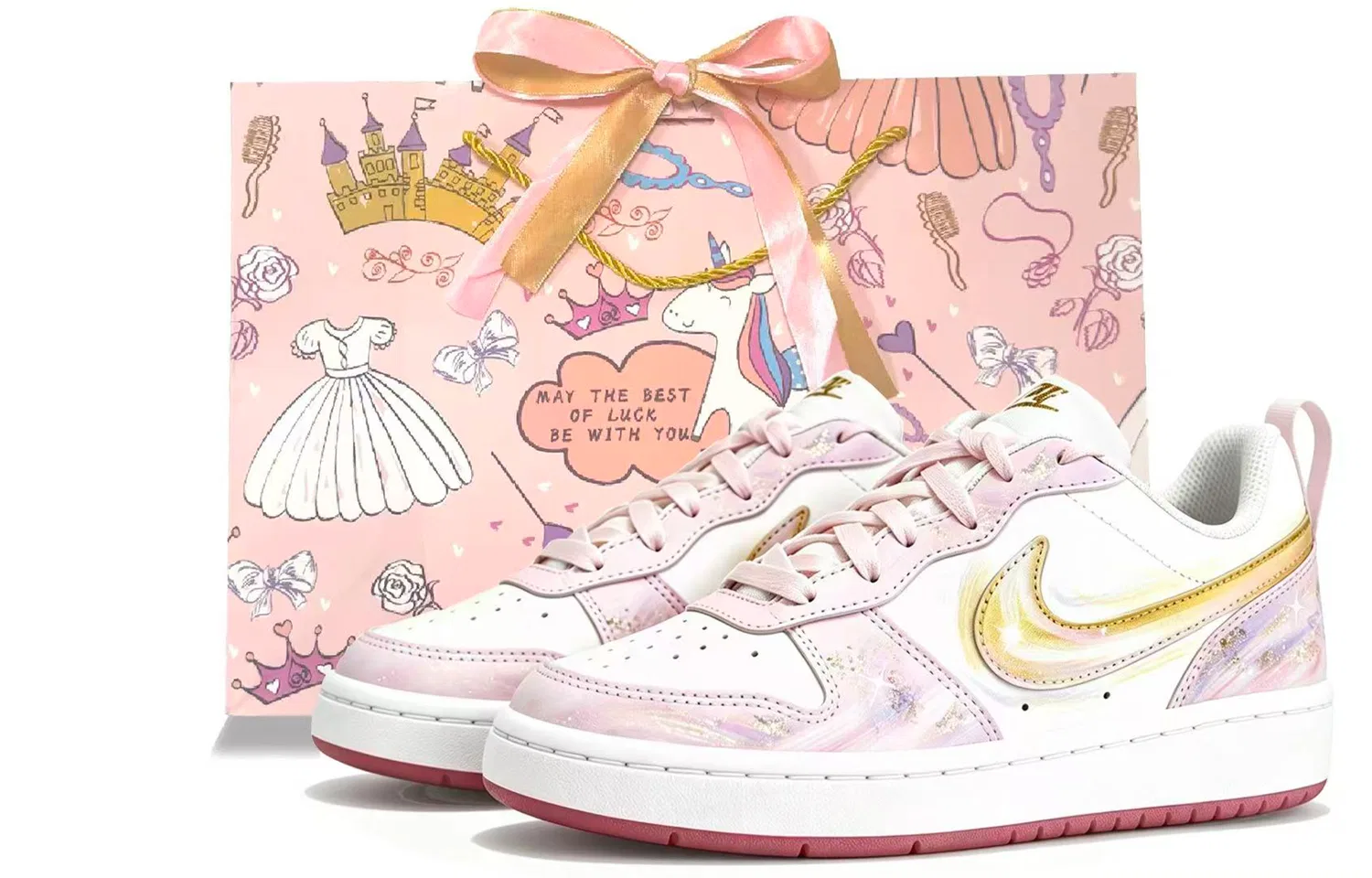 Детские кроссовки для скейтбординга Court Borough 2 Nike, Purple