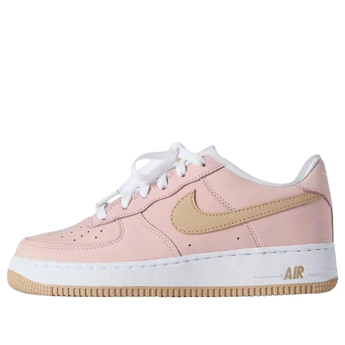 Детские кроссовки с кожаным верхом Kith Air Force 1 Low 'Un Linen' Nike, Linen/Atmosphere/White/White