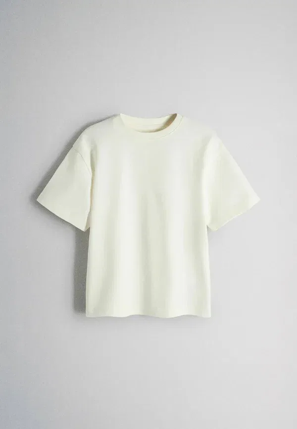 Комплект футболок из 4 штук Basic T-shirt The Set, голубой, синий, коричневый, белый — фото 2