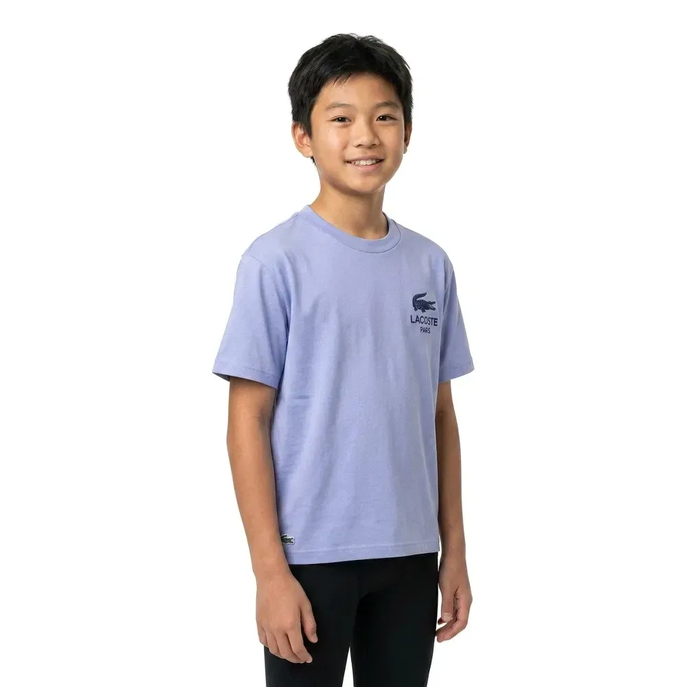 Шапка Lacoste Kids, синий — фото 3