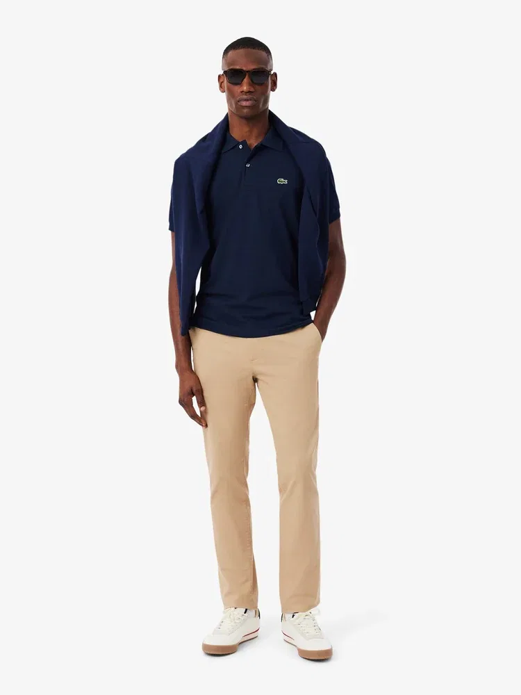 Футболка поло классического кроя LIGHT LACOSTE, Navy — фото 4