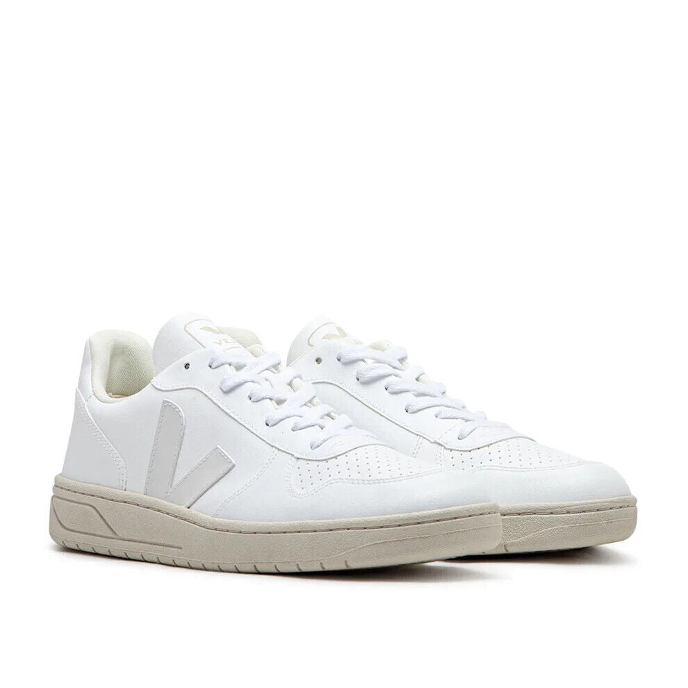 

Кроссовки Veja V-10 VX0702892B мужские EU 43 белые шнурованные удобные