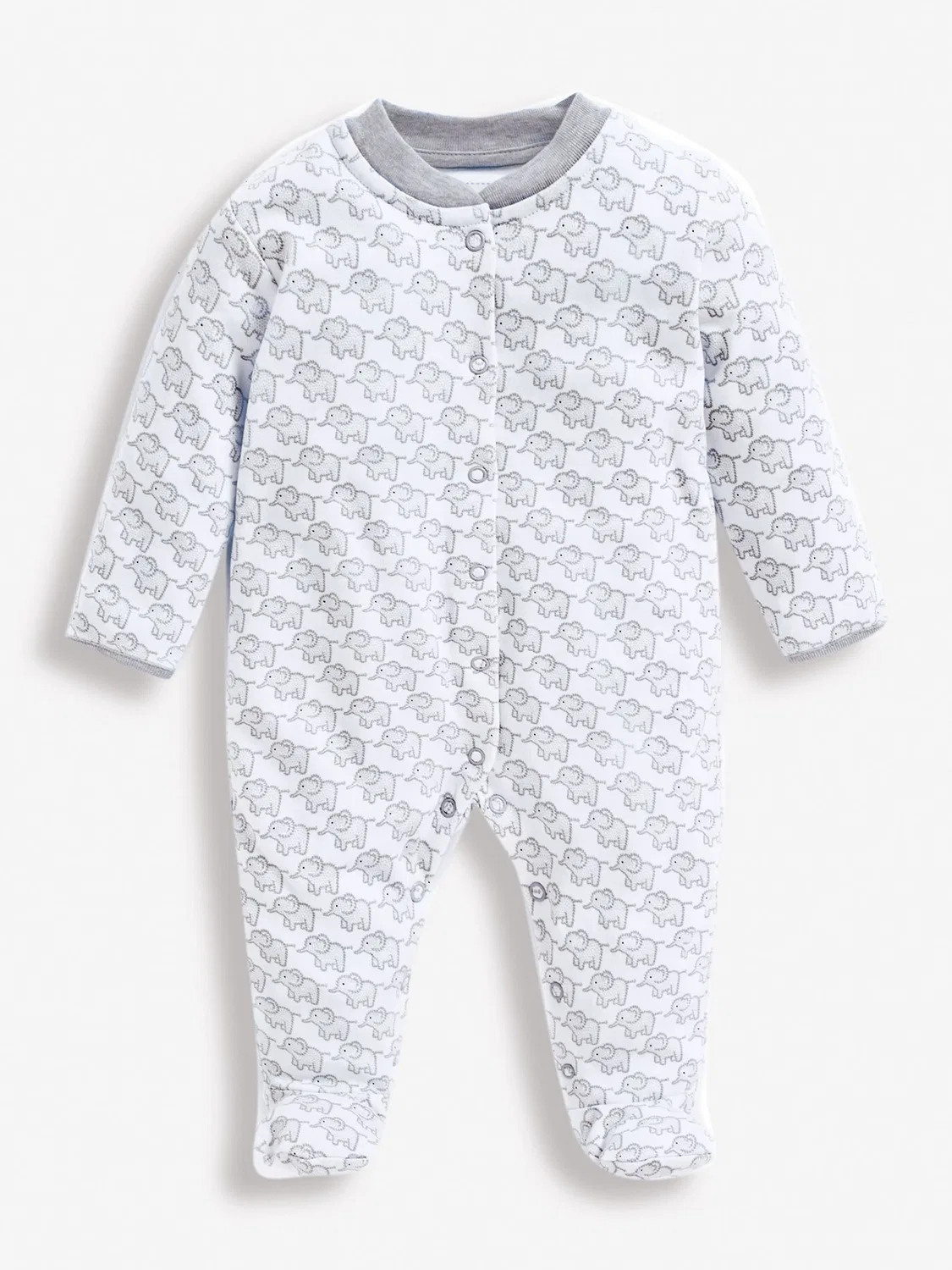 Боди для новорожденных Little Elephant Jojo Maman Bébé, светло-серый