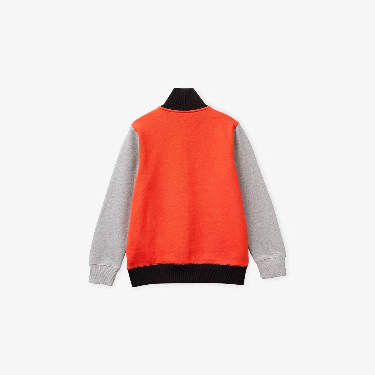 Фирменная толстовка на молнии из хлопкового трикотажа, 6-13 лет Benetton, мультиколор — фото 2