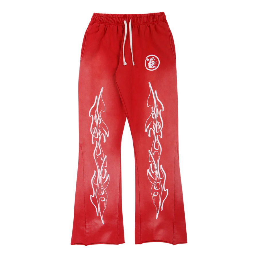 

Спортивные брюки Hellstar Racer Path to Paradise Flared Sweatpants 'Vintage Red', красный