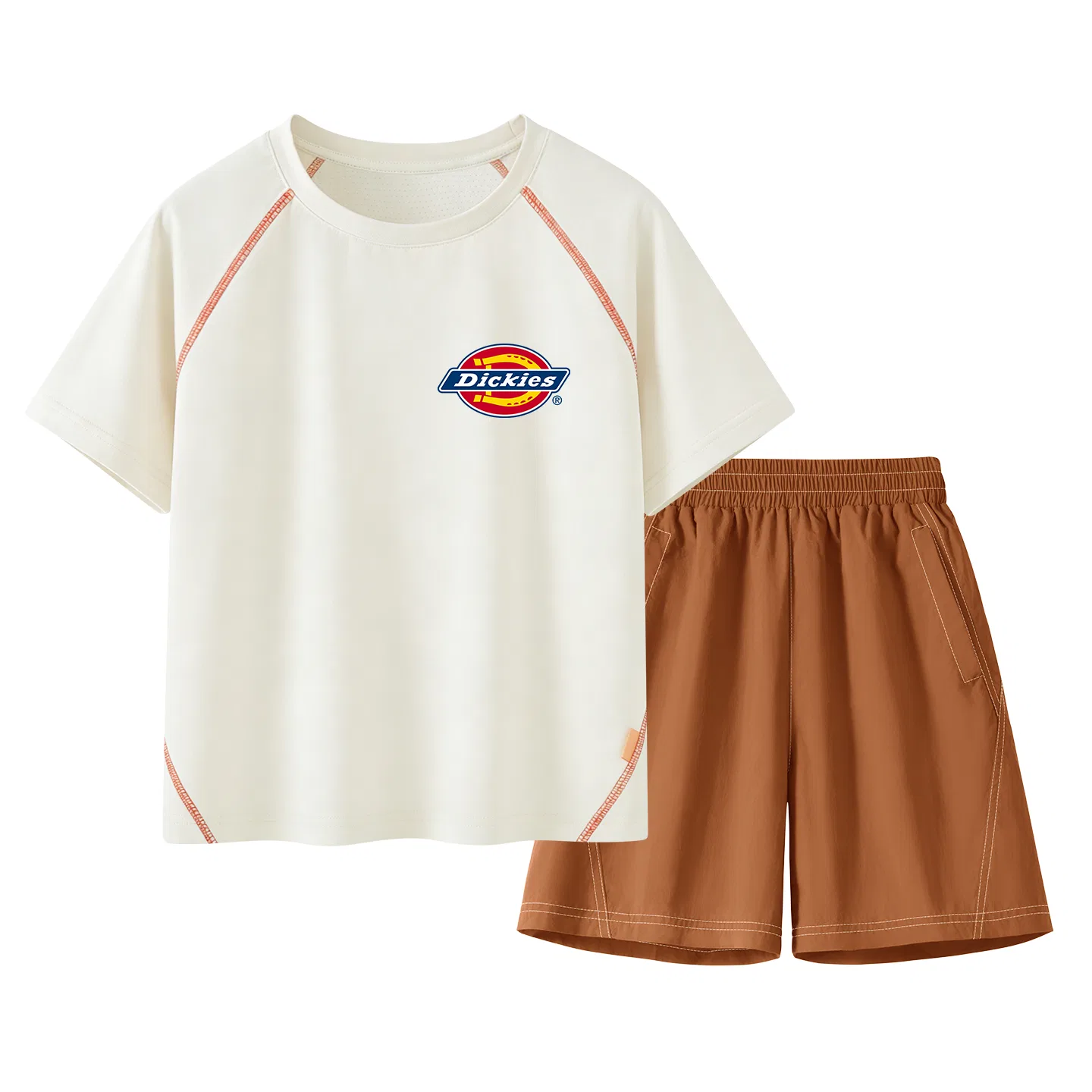 Детский спортивный костюм с круглым вырезом Dickies, Tongs Bi K Milk White Orange