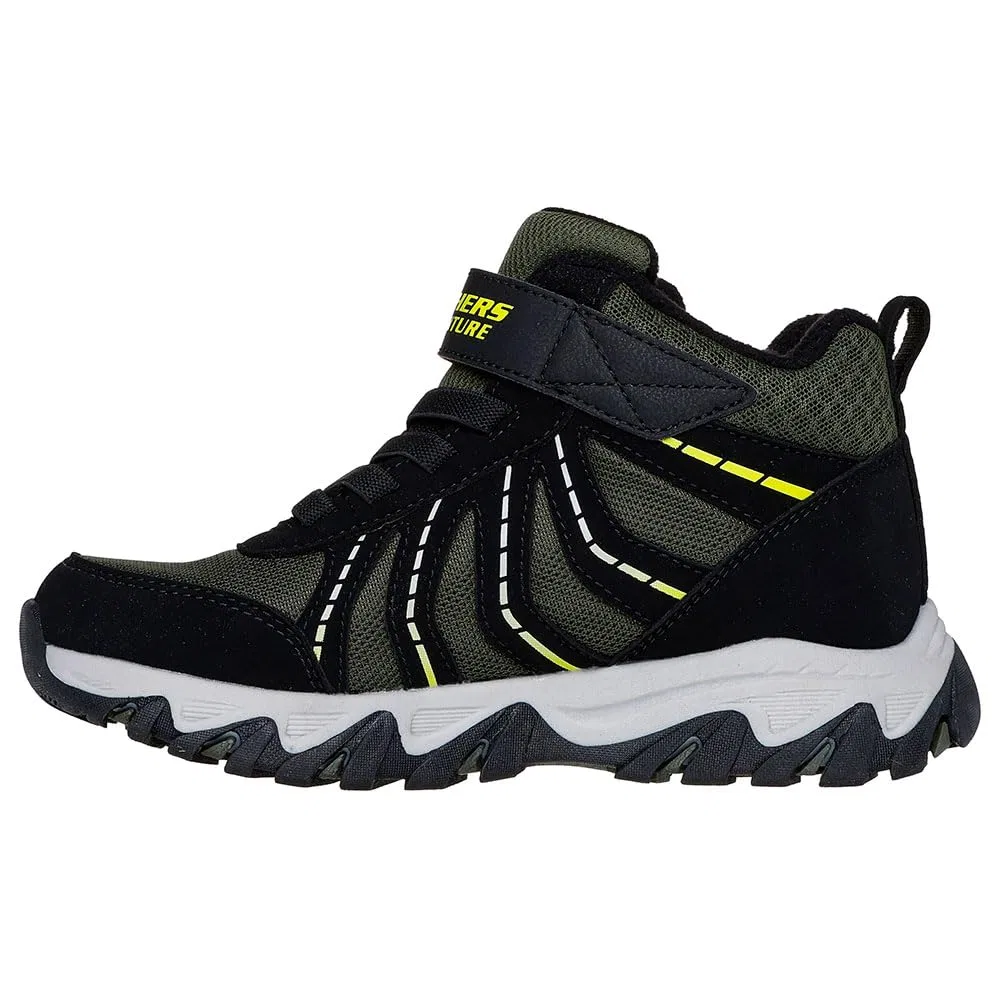 Детские ботинки для мальчиков водонепроницаемые Rugged Ranger Hydro-scout Skechers, Black Green — фото 4