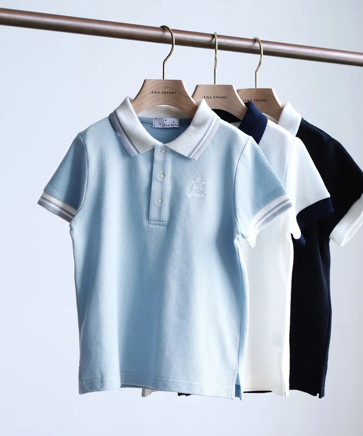 Детский поло с коротким рукавом IENA ENFANT, Blue