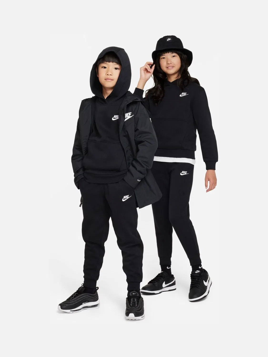 Джоггеры Nike Club Fleece, черный — фото 4