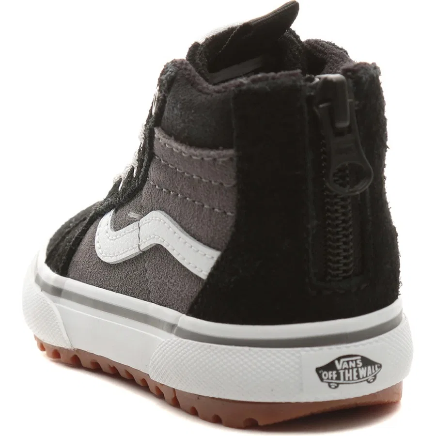 Детские кроссовки с высоким берцем Vans Mte Sk8-Hi Zip, Черный — фото 3
