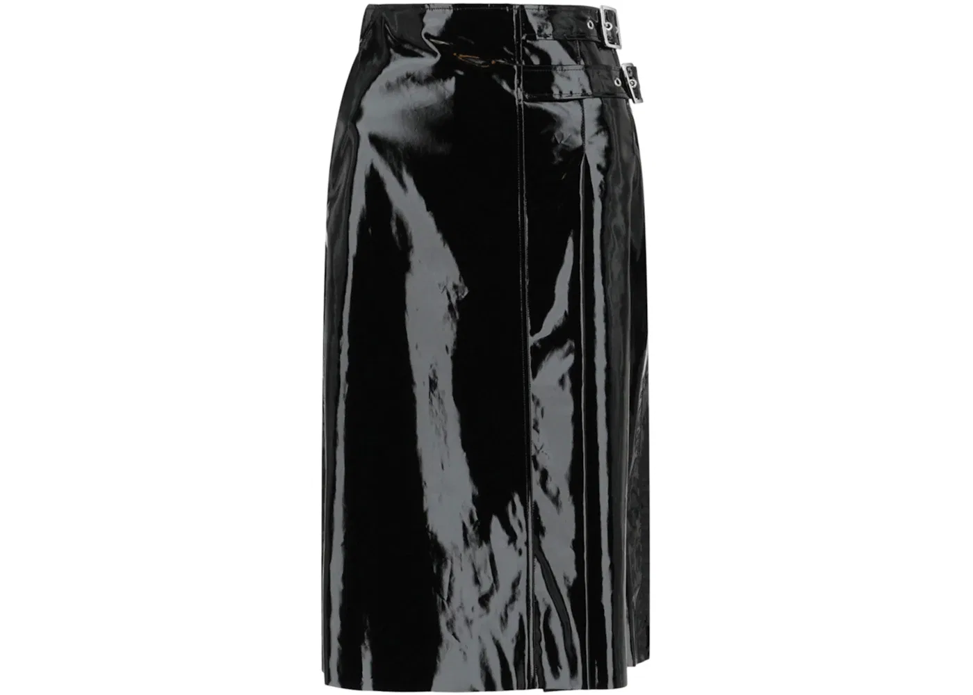 Женская юбка с эффектом лакированной кожи Gucci, Black