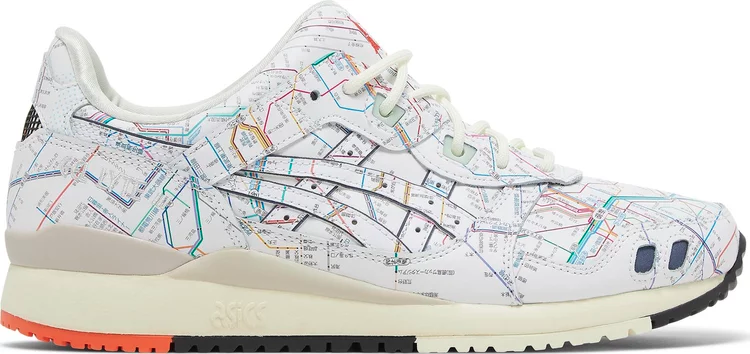 Кроссовки atmos x gel lyte 3 og 'tokyo subway' Asics, белый - фото