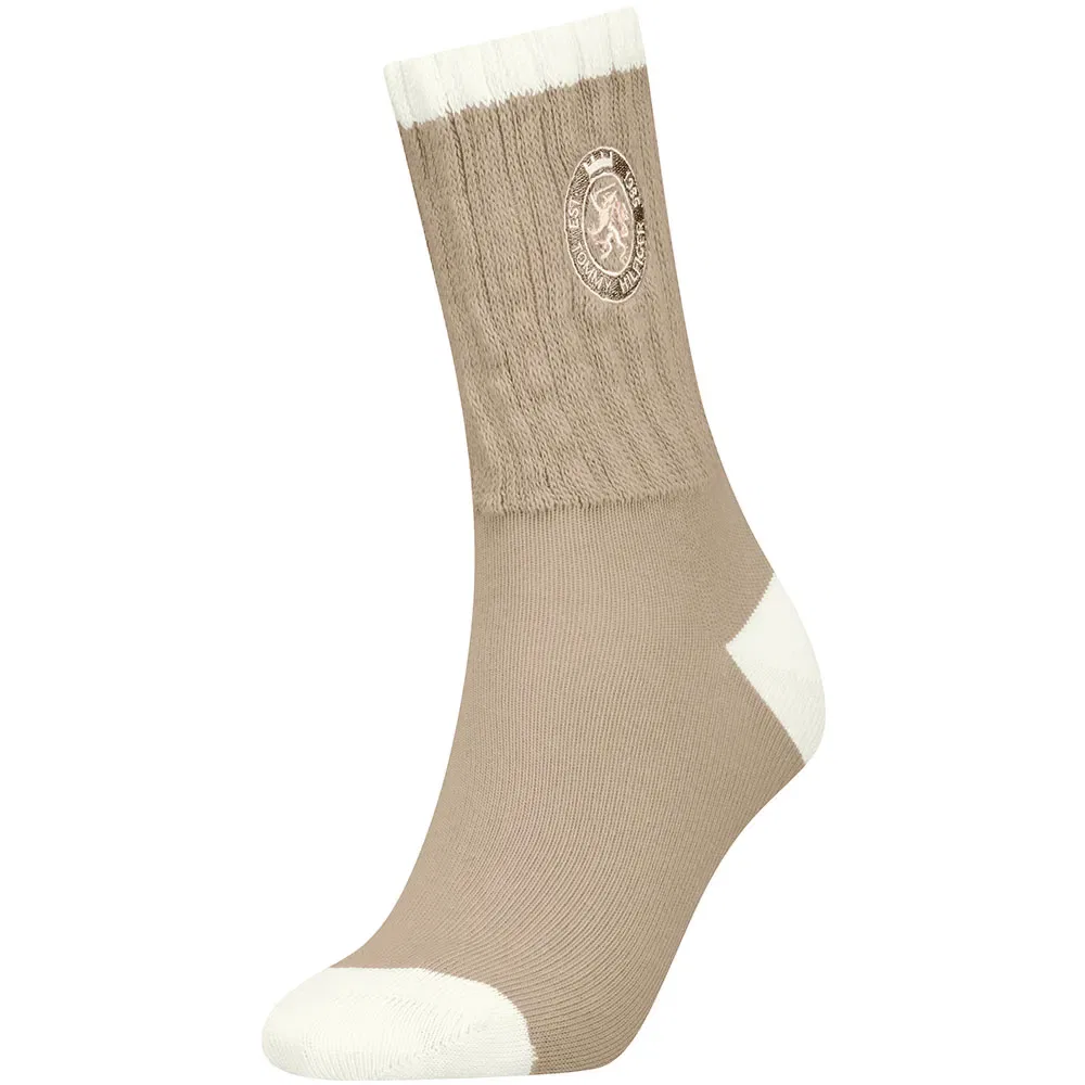 Женские носки с вышивкой Tommy hilfiger, Beige