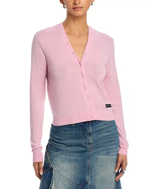 Женский кардиган с длинным рукавом Alexander Wang, Ballet Pink