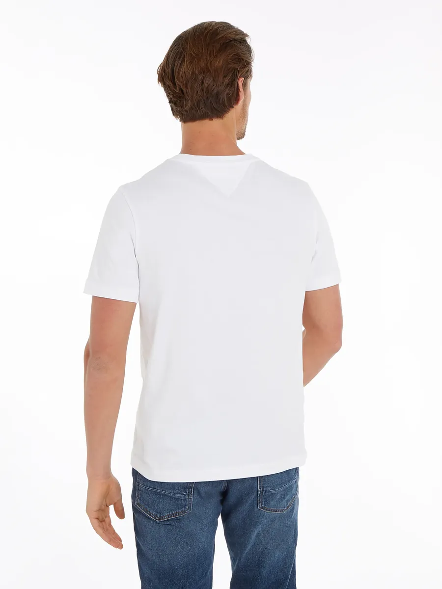 Футболка Tommy Hilfiger "ESSENTIAL REG FIT SOLID TEE", с круглым вырезом, белый — фото 2