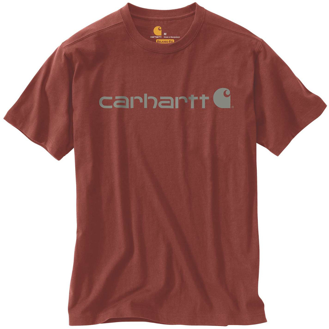 

Футболка Carhartt EMEA Core Logo Workwear Short Sleeve T-Shirt, цвет Mahagony