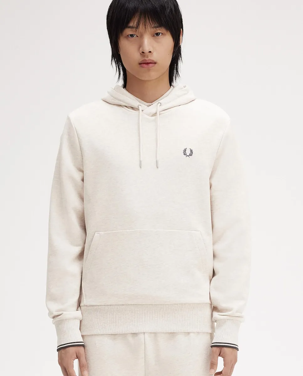 

Мужская толстовка с капюшоном и карманом-кенгуру Fred Perry, бежевый