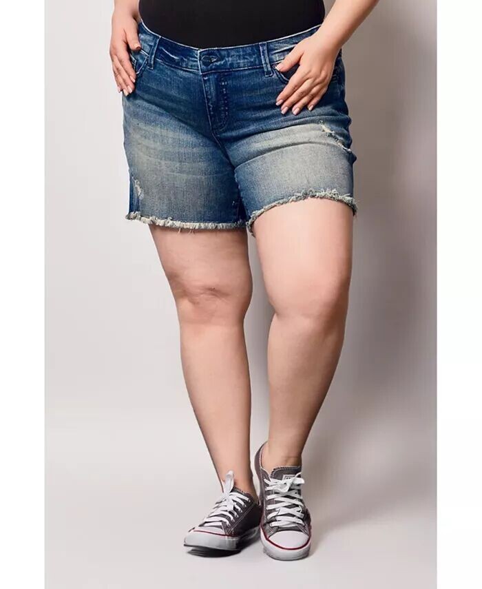 

Джинсовые шорты больших размеров SLINK Jeans, синий